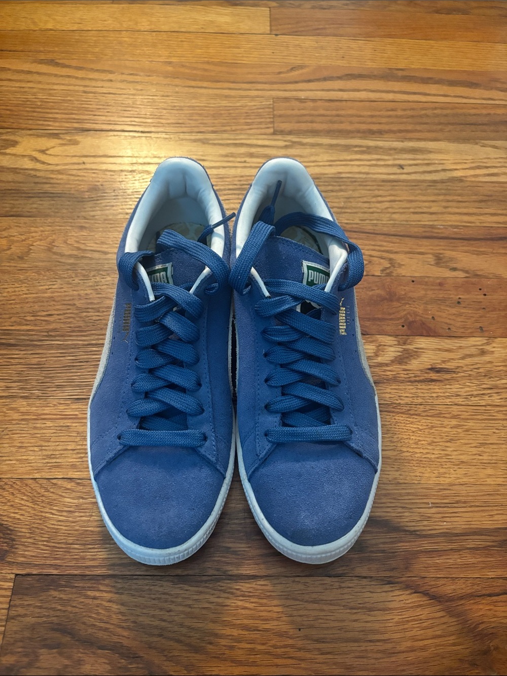 Puma Blue Suede Women’s Low-Top Sneakers